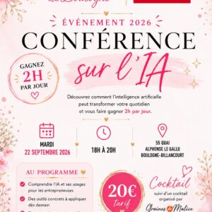 Evénement 2026 : Conférence sur l'IA suivi d'un Cocktail dinatoire